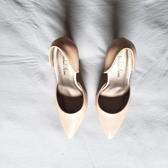 *SOLD* NWB Michael Antonion Nude Dorsay Heels 5.5 - Picture 2 of 7
